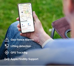 Baner: Czy robot ma alarm, PIN lub możliwość śledzenia przez GPS, jeśli zostanie skradziony?