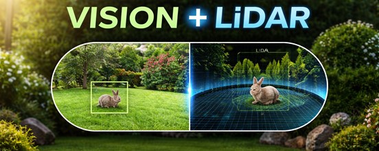 Baner: Dlaczego roboty z Vision i LiDAR są dokładniejsze w mapowaniu ogrodu niż te z samym LiDAR?